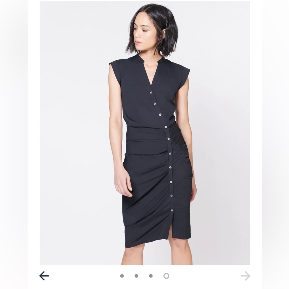 BNWT Veronica beard ruched shirt dress size 2